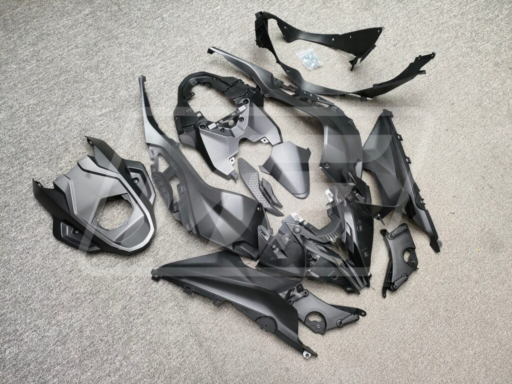 BMW S1000RR 2023 - 2024 ABS fairings, Gloss Purple White Cherry Blossoms - high - quality motorcycle kit by Monster Fairings