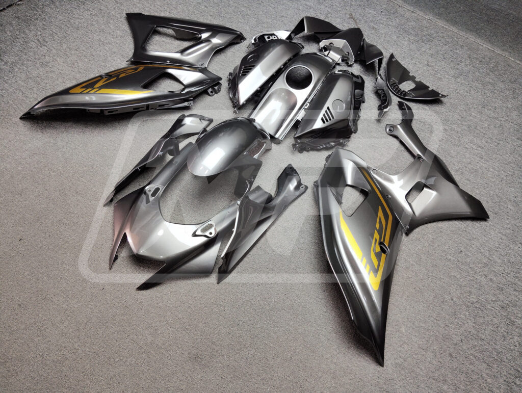 Gloss Gun Metal Grey Gold ABS fairings for Yamaha R7 2021 - 2025 - premium OEM fit kit by Monster Fairings