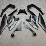 Monster Fairings ABS fairing kit for Yamaha R6 2017 - 2022 - Gloss Forged Carbon Fiber Red & White, precise OEM fit