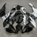 BMW S1000RR 2015 - 2016 Gloss Black & White ABS fairings - custom motorcycle bodywork kit by Monster Fairings