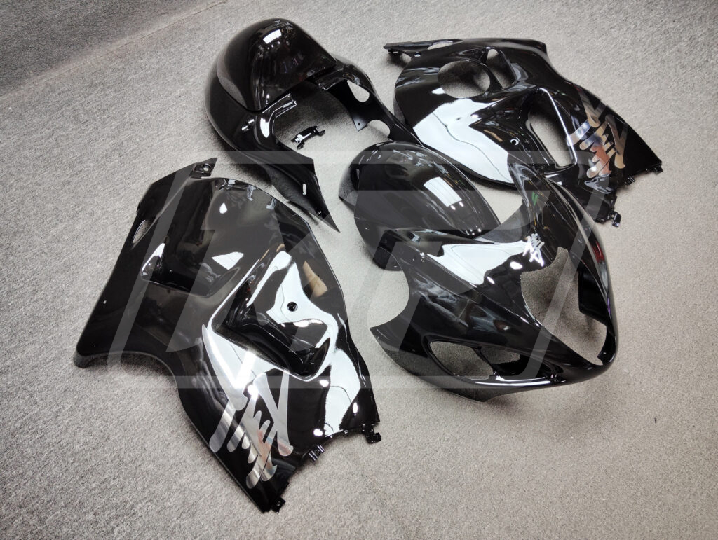 Gloss Black OEM Style ABS fairings for Suzuki GSXR 1300 1997 - 2007 - premium OEM fit kit by Monster Fairings