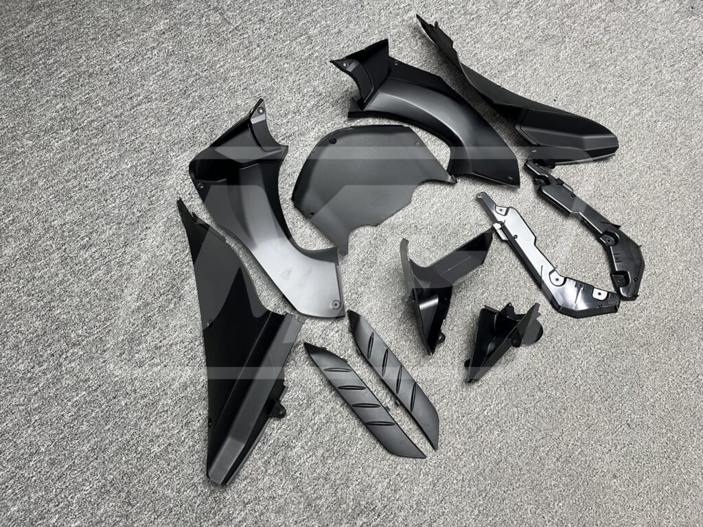 Kawasaki ZX14R 2012 - 2024 ABS fairings, Gloss Black & Green - high - quality motorcycle kit by Monster Fairings