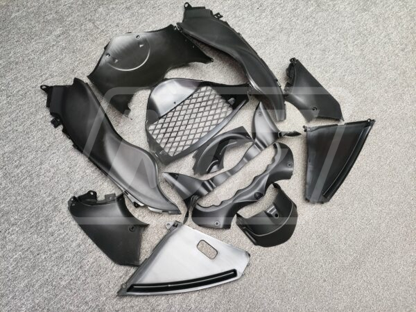Suzuki GSXR 1300 2008 - 2020 ABS fairings, Gloss Orange & Black - high - quality motorcycle kit by Monster Fairings