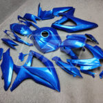 Suzuki GSXR 600 - 750 custom ABS fairings 2008 - 2010 in Blue Metallic - durable replacement kit, Monster Fairings