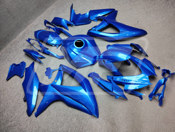 Suzuki GSXR 600 - 750 custom ABS fairings 2008 - 2010 in Blue Metallic - durable replacement kit, Monster Fairings
