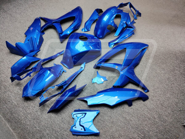 2008 - 2010 Suzuki GSXR 600 - 750 Blue Metallic fairing set - ABS injection, custom painted by Monster Fairings