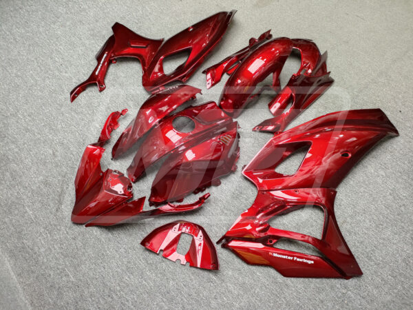 Yamaha R7 custom ABS fairings 2021 - 2025 in Gloss Red - durable replacement kit, Monster Fairings