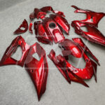 2021 - 2025 Yamaha R7 Gloss Red fairing set - ABS injection, custom painted by Monster Fairings