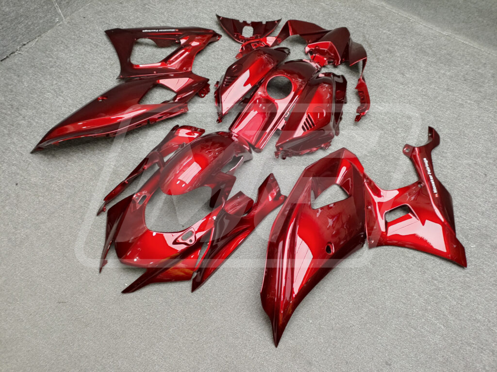 Monster Fairings ABS fairing kit for Yamaha R7 2021 - 2025 - Gloss Red, precise OEM fit