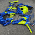 Yamaha R1 custom ABS fairings 2020 - 2025 in Gloss Blue & High Vis Yellow - durable replacement kit, Monster Fairings