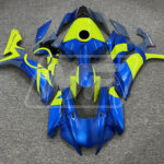 Yamaha R1 2020 - 2025 Gloss Blue & High Vis Yellow ABS fairings - custom motorcycle bodywork kit by Monster Fairings