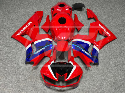 Honda CBR600RR 2013-2025 Gloss Red with Blue & White ABS Fairings | Monster Fairings