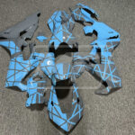 Honda CBR1000RR 2017 - 2025 Gloss Baby Blue Gray Split ABS fairings - custom motorcycle bodywork kit by Monster Fairings