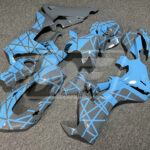 2017 - 2025 Honda CBR1000RR Gloss Baby Blue Gray Split fairing set - ABS injection, custom painted by Monster Fairings