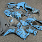 Monster Fairings ABS fairing kit for Honda CBR1000RR 2017 - 2025 - Gloss Baby Blue Gray Split, precise OEM fit