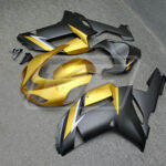 Monster Fairings ABS fairing kit for Kawasaki ZX6R 2007 - 2008 - Matte Gold & Black White, precise OEM fit