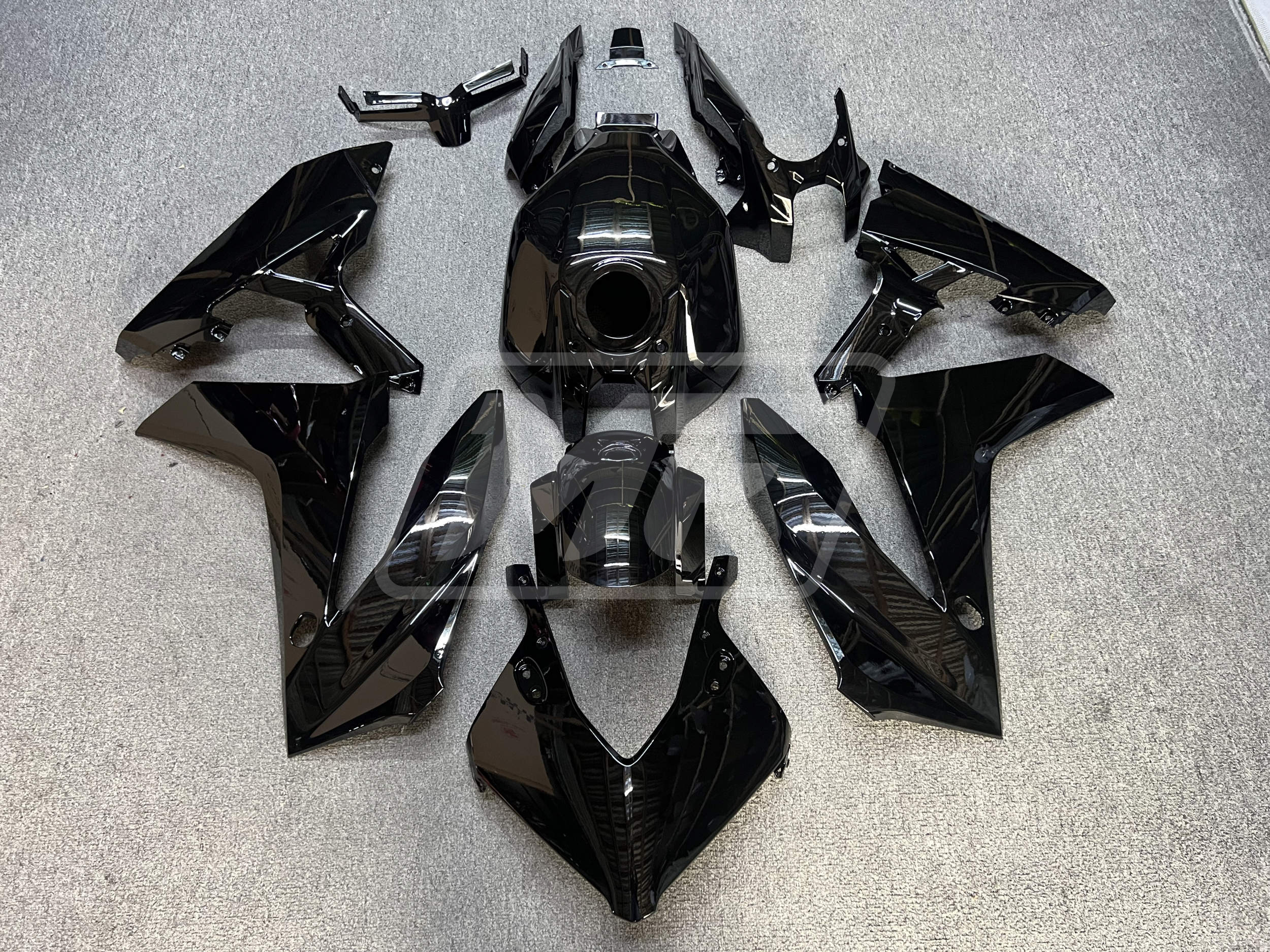 Honda CBR650R 2024-2025 Gloss Black ABS Fairings | Monster Fairings