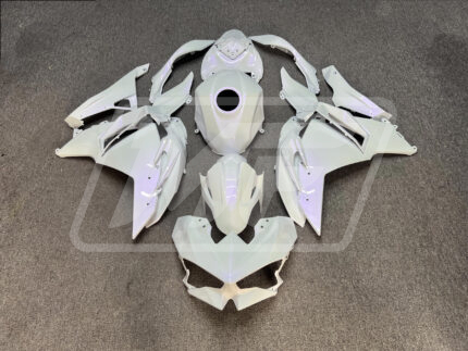 Kawasaki Ninja 500 2024-2025 Pearl White Purple ABS Fairings | Monster Fairings