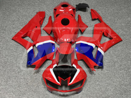 Honda CBR600RR 2013-2025 Gloss Red with Blue & White ABS Fairings | Monster Fairings