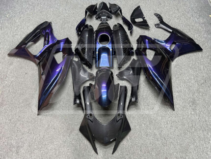 Yamaha R7 2021-2025 Gloss Purple & Blue Iridescent with Carbon Fiber ABS Fairings | Monster Fairings