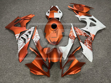 BMW S1000RR 2009-2014 Matte Orange & Gloss White ABS Fairings | Monster Fairings