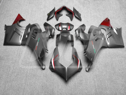 Ducati Panigale V4/V4S 2022-2024 Grey with Red  ABS Fairings | Monster Fairings