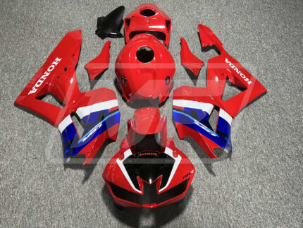 Honda CBR600RR 2013-2025 Gloss Red with Blue & White ABS Fairings | Monster Fairings