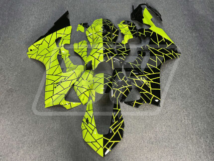 Honda CBR1000RR 2017-2025 Gloss Black & High Viz Yellow Split ABS Fairings | Monster Fairings