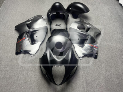 Suzuki GSXR 1300 1997-2007 Matte Black & Silver ABS Fairings | Monster Fairings