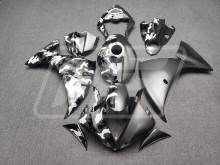 Yamaha R1 2009-2011 Matte Black & Camo Split ABS Fairings | Monster Fairings