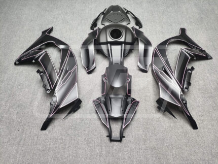 Kawasaki ZX10R 2011-2015 Matte Black Baby Pink ABS Fairings | Monster Fairings