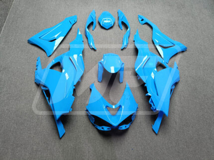 (IN STOCK) Kawasaki ZX6R 2024-2026 Gloss Sky Blue ABS Fairings | Monster Fairings