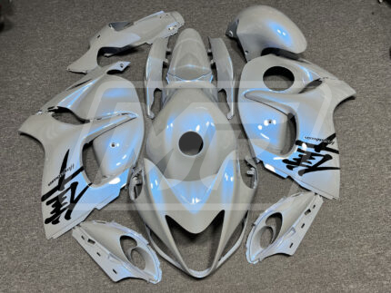 Suzuki GSXR 1300 2008-2020 Gloss Nardo Gray with Blue Pearl Flakes ABS Fairings | Monster Fairings