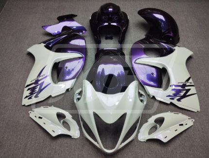 Suzuki GSXR 1300 2008-2020 Gloss Purpe & White ABS Fairings | Monster Fairings