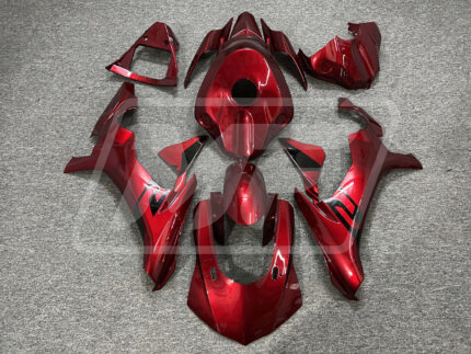 Yamaha R1 2015-2019 Gloss Dark Red & Black ABS Fairings | Monster Fairings