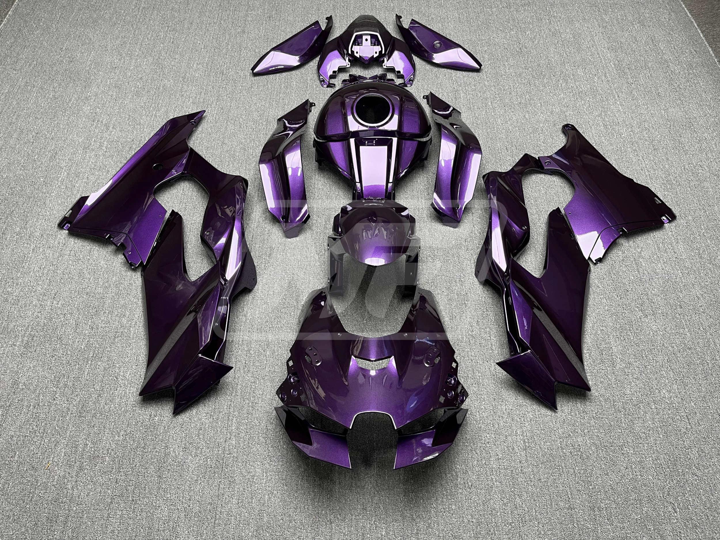 Kawasaki ZX10R 2021-2025 Gloss Purple ABS Fairings | Monster Fairings