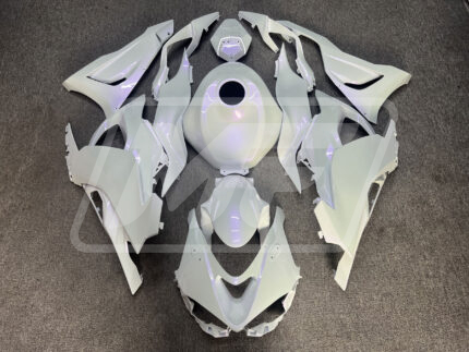 Kawasaki ZX6R 2024-2025 Gloss Pearl White ABS Fairings | Monster Fairings