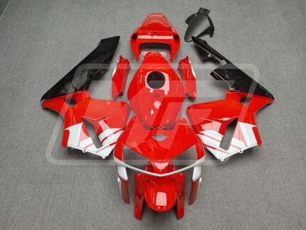 Honda CBR600RR 2005-2006 Gloss Red & White ABS Fairings | Monster Fairings