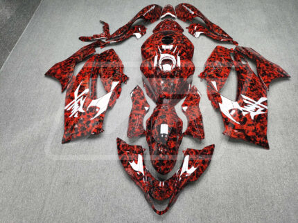 Suzuki GSXR 1300 2021-2025 Red Forged Carbon Fiber Style ABS Fairings | Monster Fairings