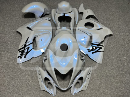 Suzuki GSXR 1300 2008-2020 Gloss Nardo Gray with Blue Pearl Flakes ABS Fairings | Monster Fairings