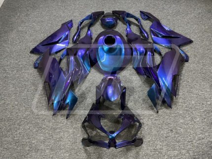 Kawasaki ZX6R 2019-2023 Gloss Purple & Blue Iridescent ABS Fairings | Monster Fairings