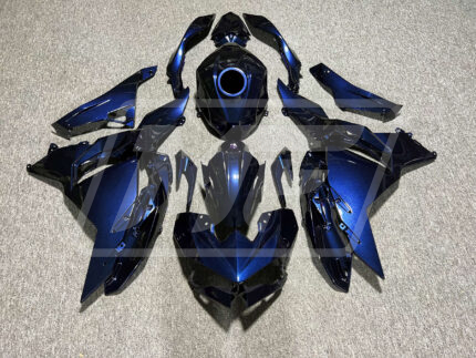 Kawasaki Ninja 500 2024-2025 Gloss Deep Blue & Purple Chameleon ABS Fairings | Monster Fairings