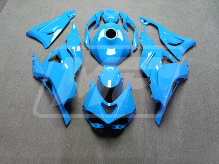 Kawasaki ZX6R 2024-2025 Gloss Sky Blue ABS Fairings | Monster Fairings