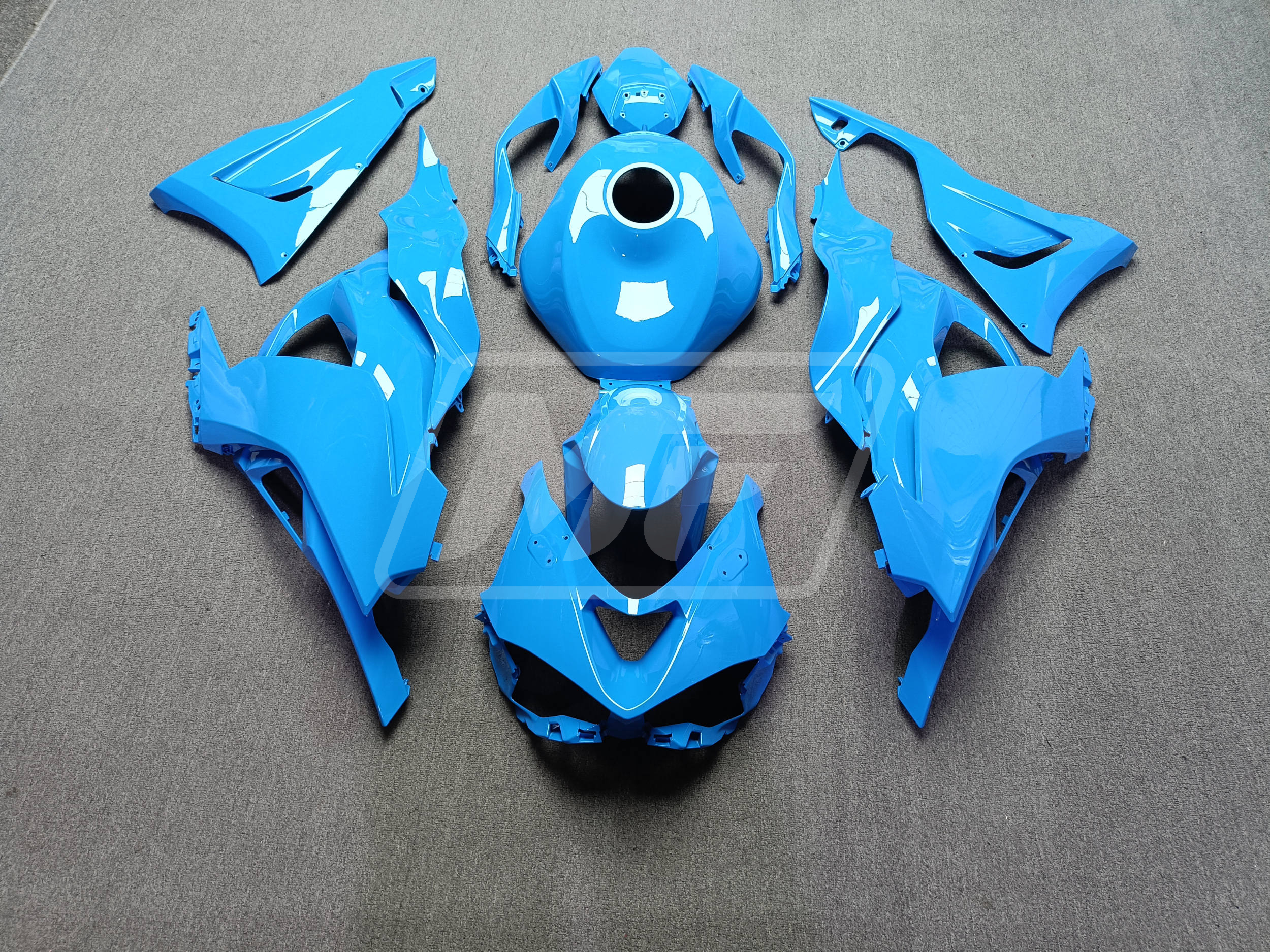 Kawasaki ZX6R 2024-2025 Gloss Sky Blue ABS Fairings