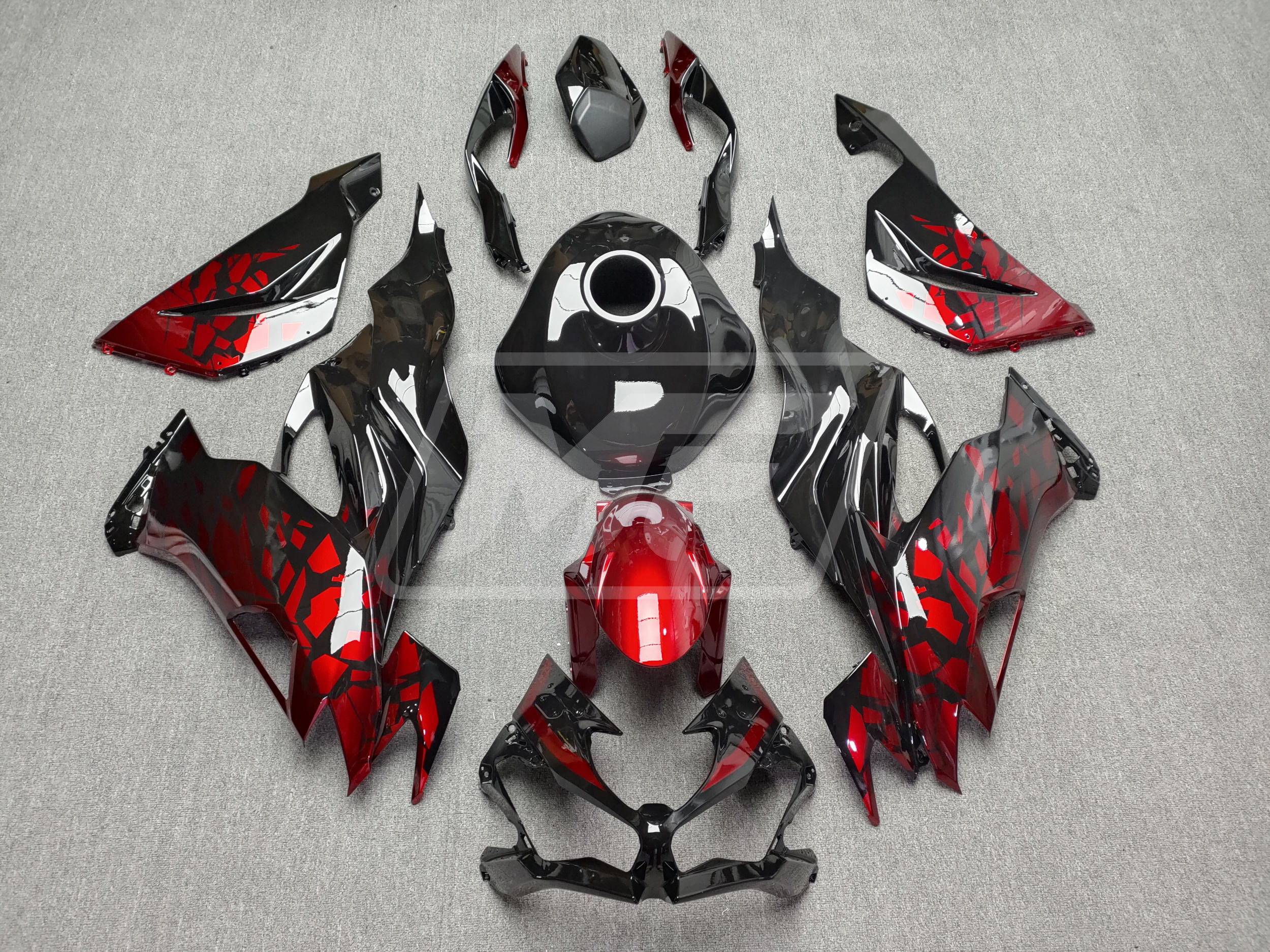 グラフィックカスタム完成品　Sex Drugs Mmotorcycle 02 GALAXY HOLOGRAPHIC Graphics, KAWASAKI - Decallab