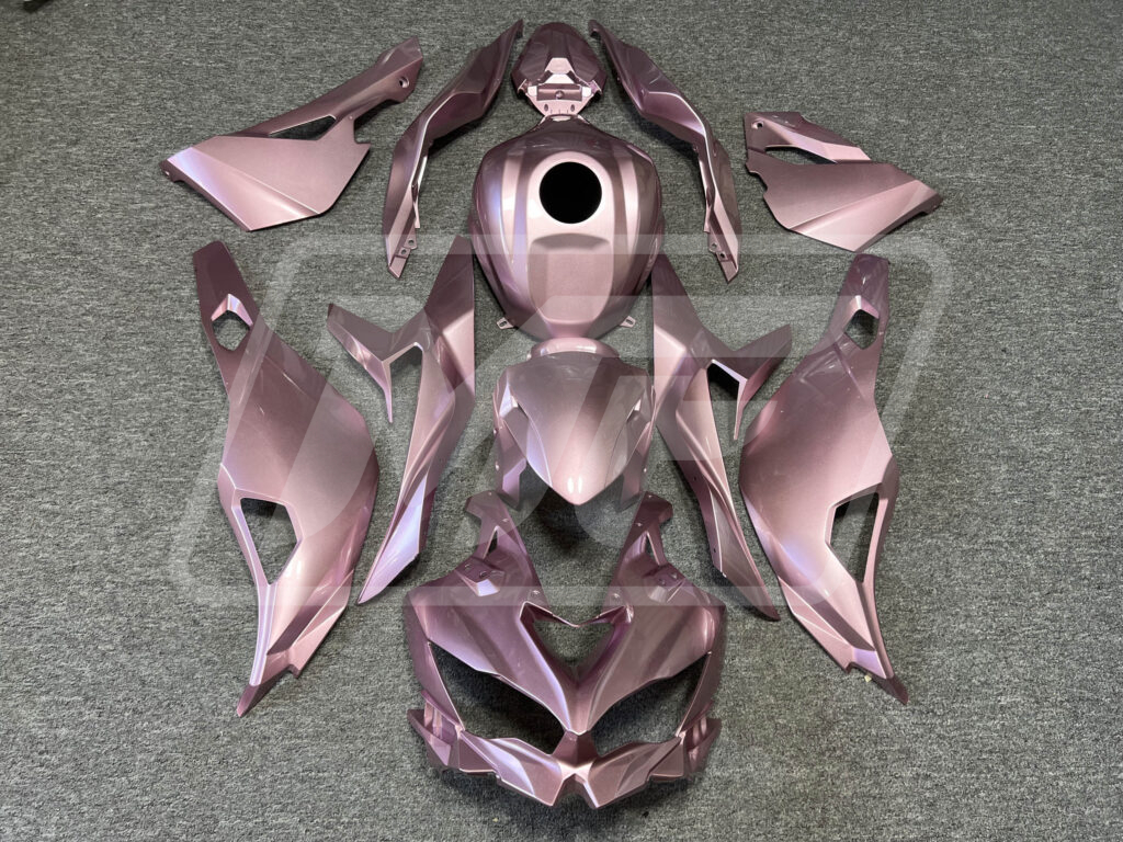 まりピンク Kawasaki ZX4RR 2020-2024 Gloss Metallic Pink ABS Fairings