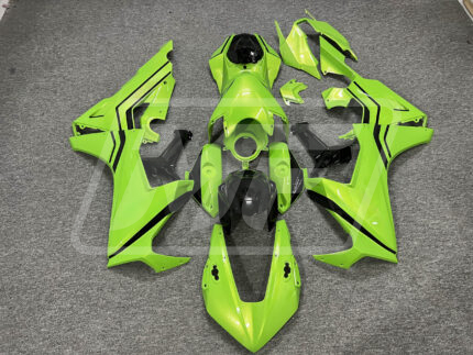 Honda CBR1000RR 2017-2026 Gloss Lime Green with Black ABS Fairings | Monster Fairings