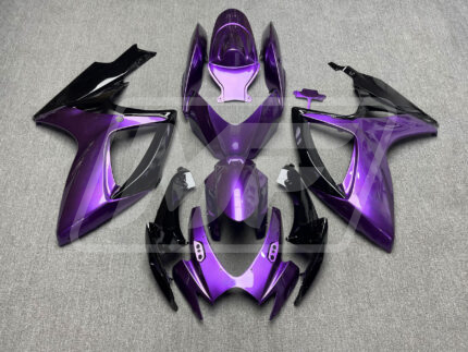 Suzuki GSXR 600-750 2006-2007 Gloss Purple & Black ABS Fairings | Monster Fairings