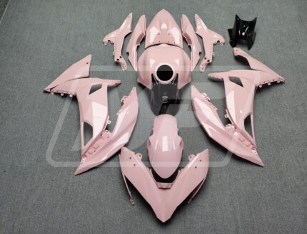 Kawasaki Ninja 650R 2017-2019 Gloss Baby Pink & Black ABS Fairings | Monster Fairings