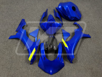 Yamaha R1 2015-2019 Gloss Blue & Black with High Viz Yellow ABS Fairings | Monster Fairings